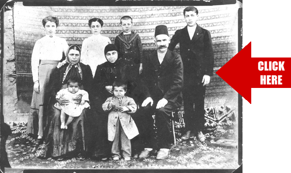 Historic photograph of Flora's family